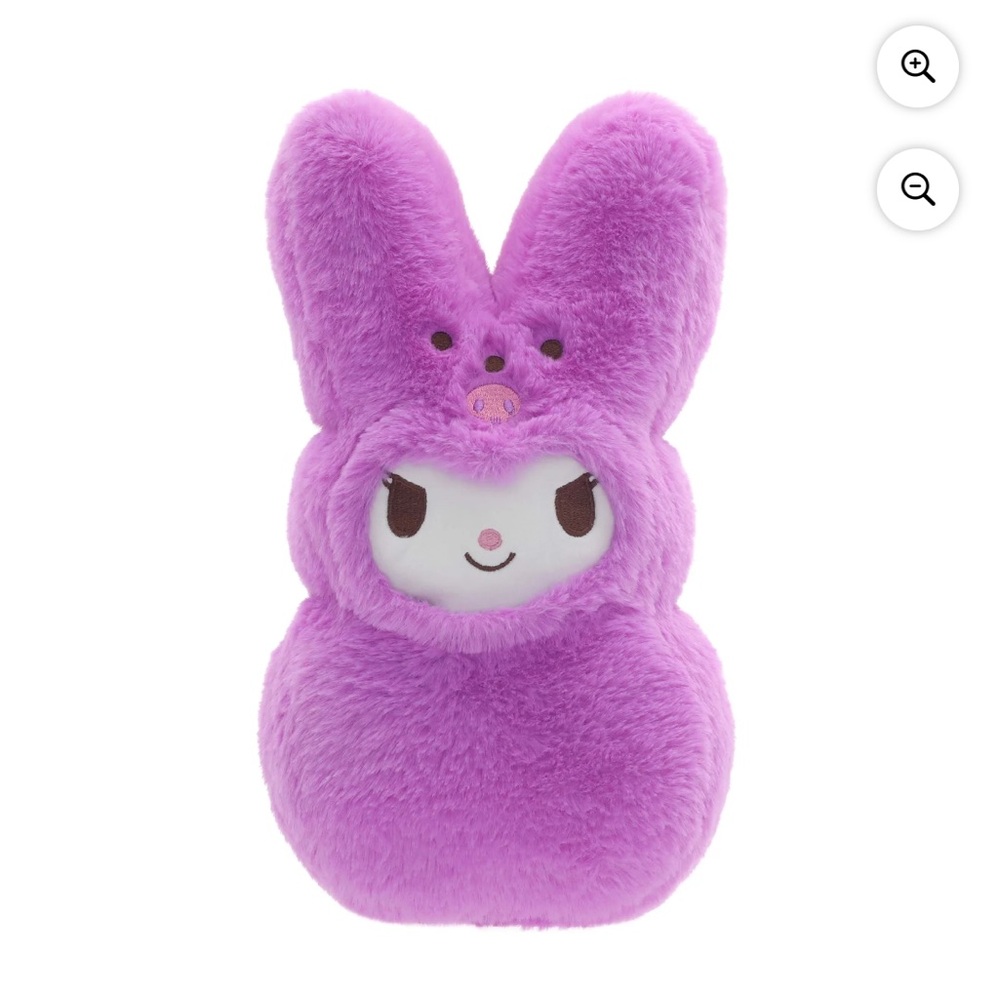 Sanrio Kuromi x PEEPS Bunny 12” Fuzzy Plush Stuffed Toy for Easter 2026 NWT HTF